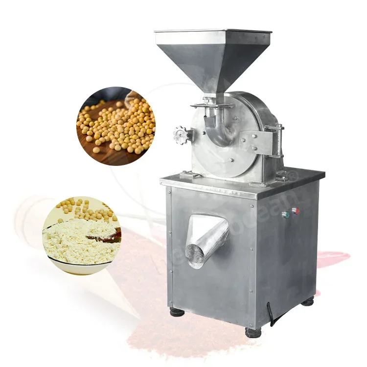 

OCEAN Red Chilli Dry Leaf Crusher Stainless Hammer Mill Detergent Powder Grind Machine