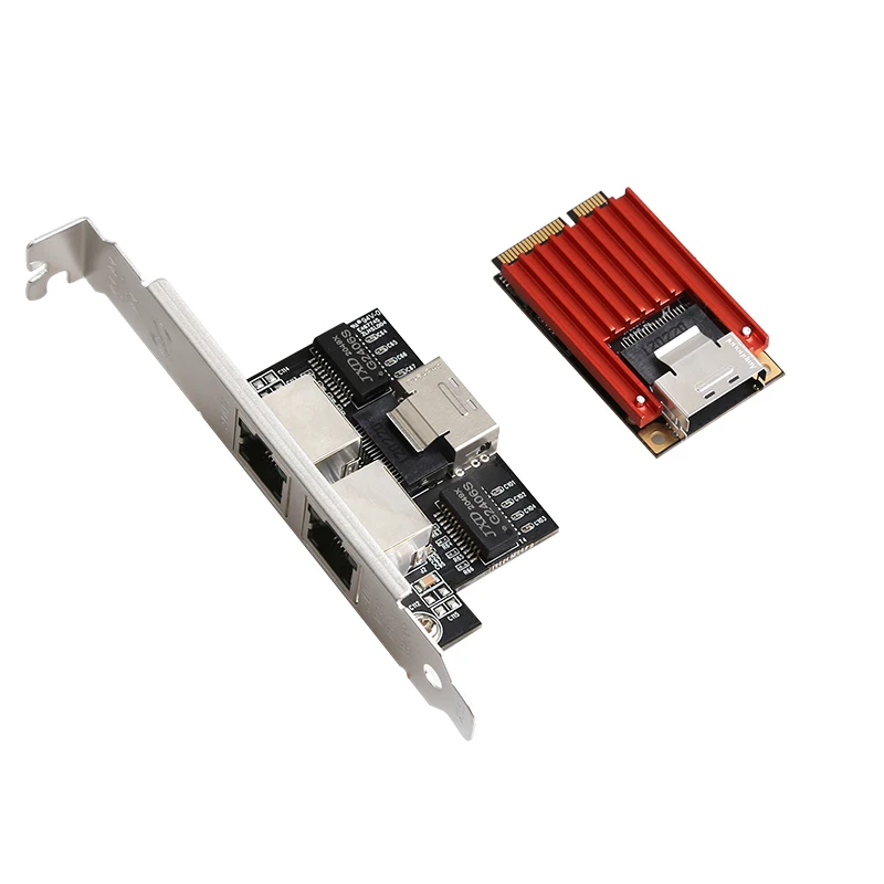 Mini PCIe 1G Dual Port Lan Card for Inteli350 M.2(B-KEY or M-KEY)