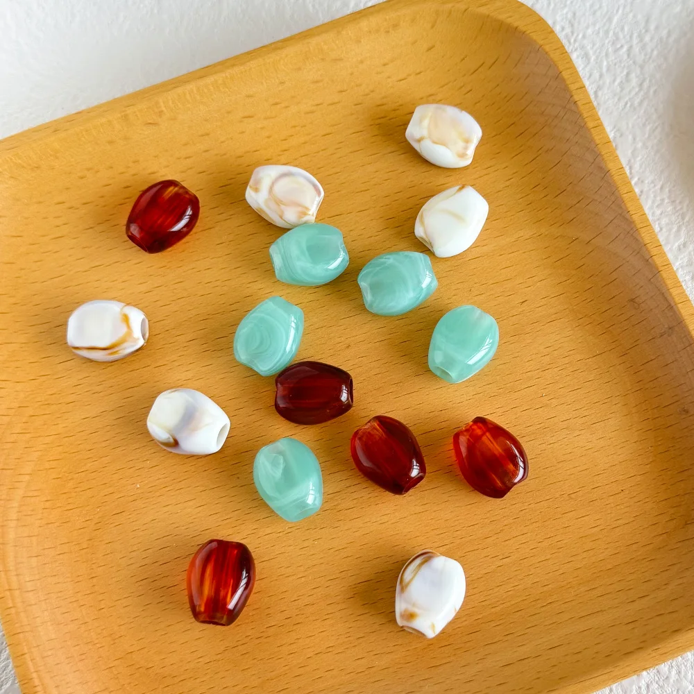 

Cordial Design 400Pcs 13*16MM Jewelry Findings & Components/Resin Beads/Marble Effect/Hand Made/Irregular Shape/DIY Beads #18943