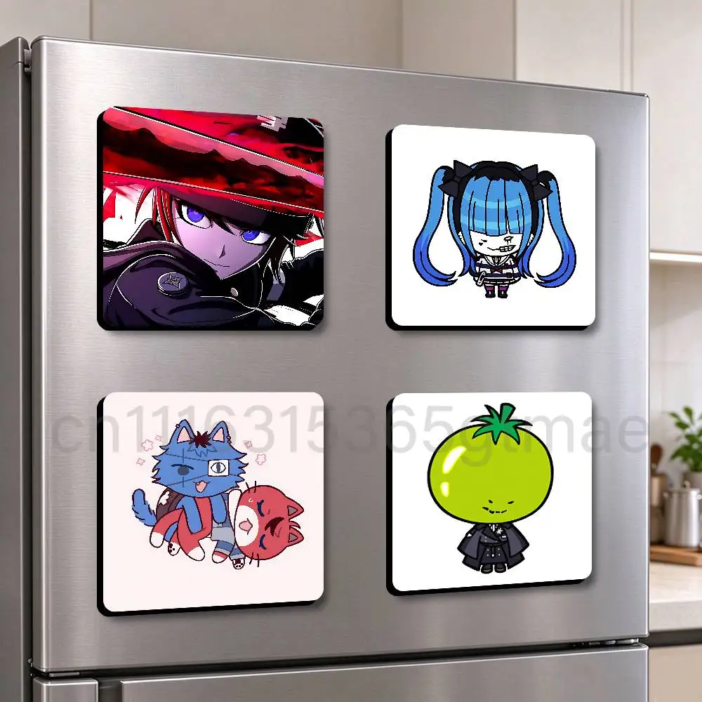 H-Hundred Line Last Defense Academy Cute Cartoon Anime Refrigerator Magnets Soft Magnetic Heat Transfer Refrigerator Magnets