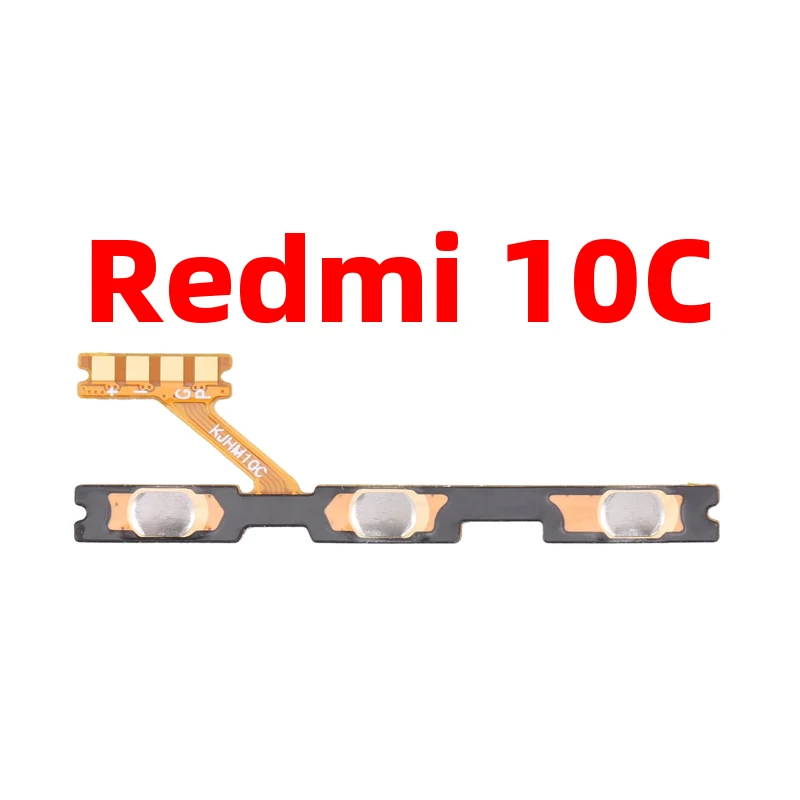 Untuk Xiaomi redmi 10C Power ON OFF Volume tombol kamera tombol pengganti kabel Flex