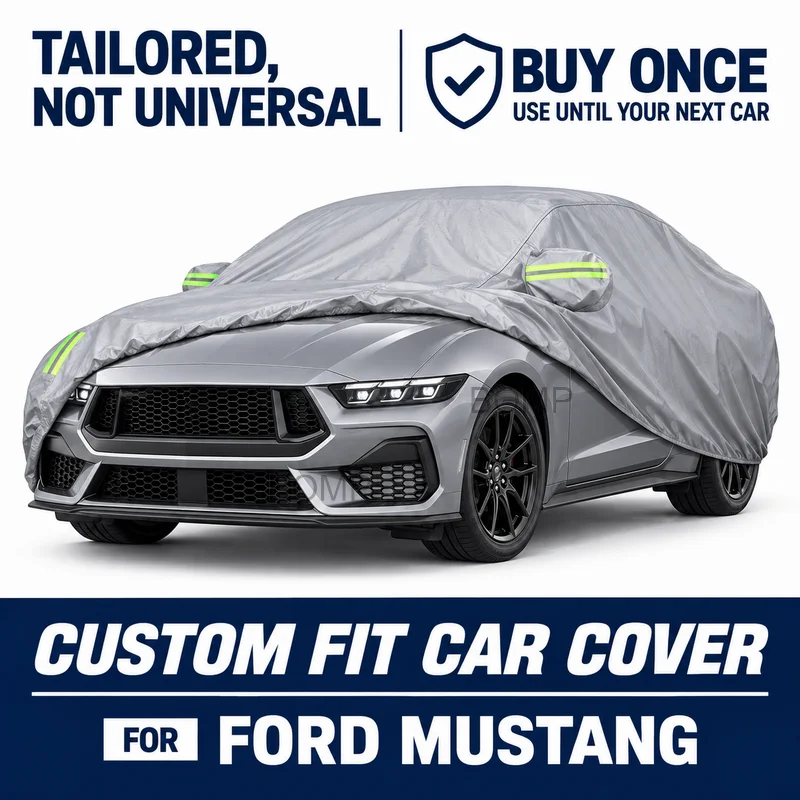 For Ford Mustang Custom Fit Car Cover Outdoor Protection Dustproof Waterproof All Weather Protection Cover