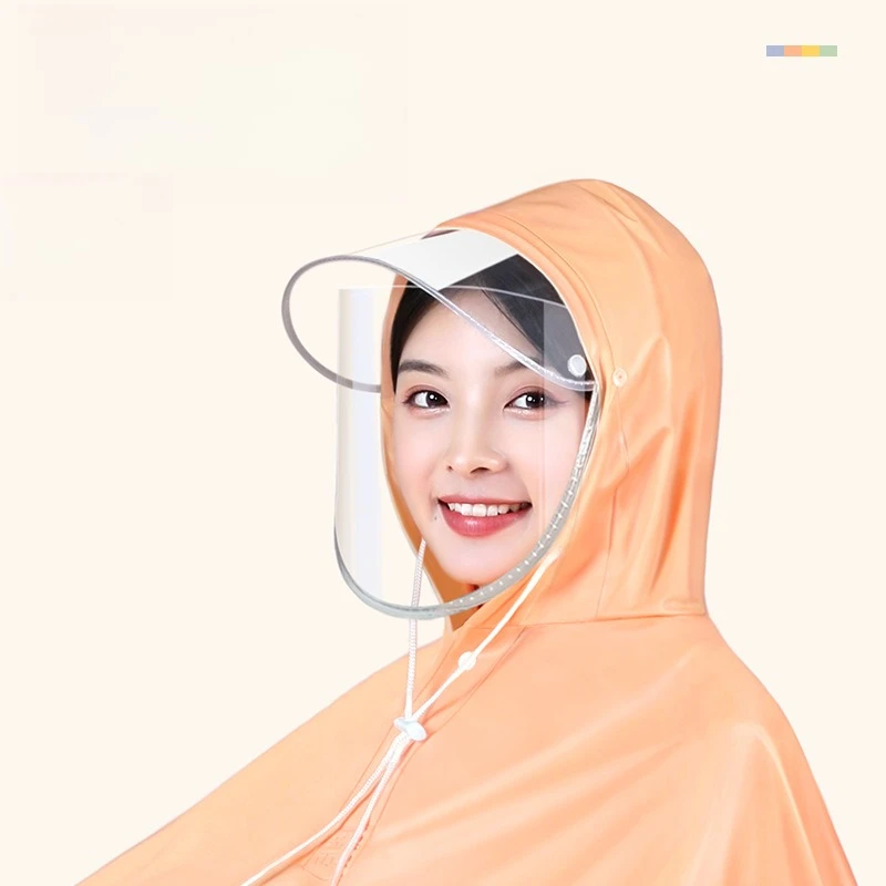 سميكة وممتدة دراجة المطر والعتاد الكبار دراجة كهربائية معطف واق من المطر دراجة نارية مزدوجة معطف المطر