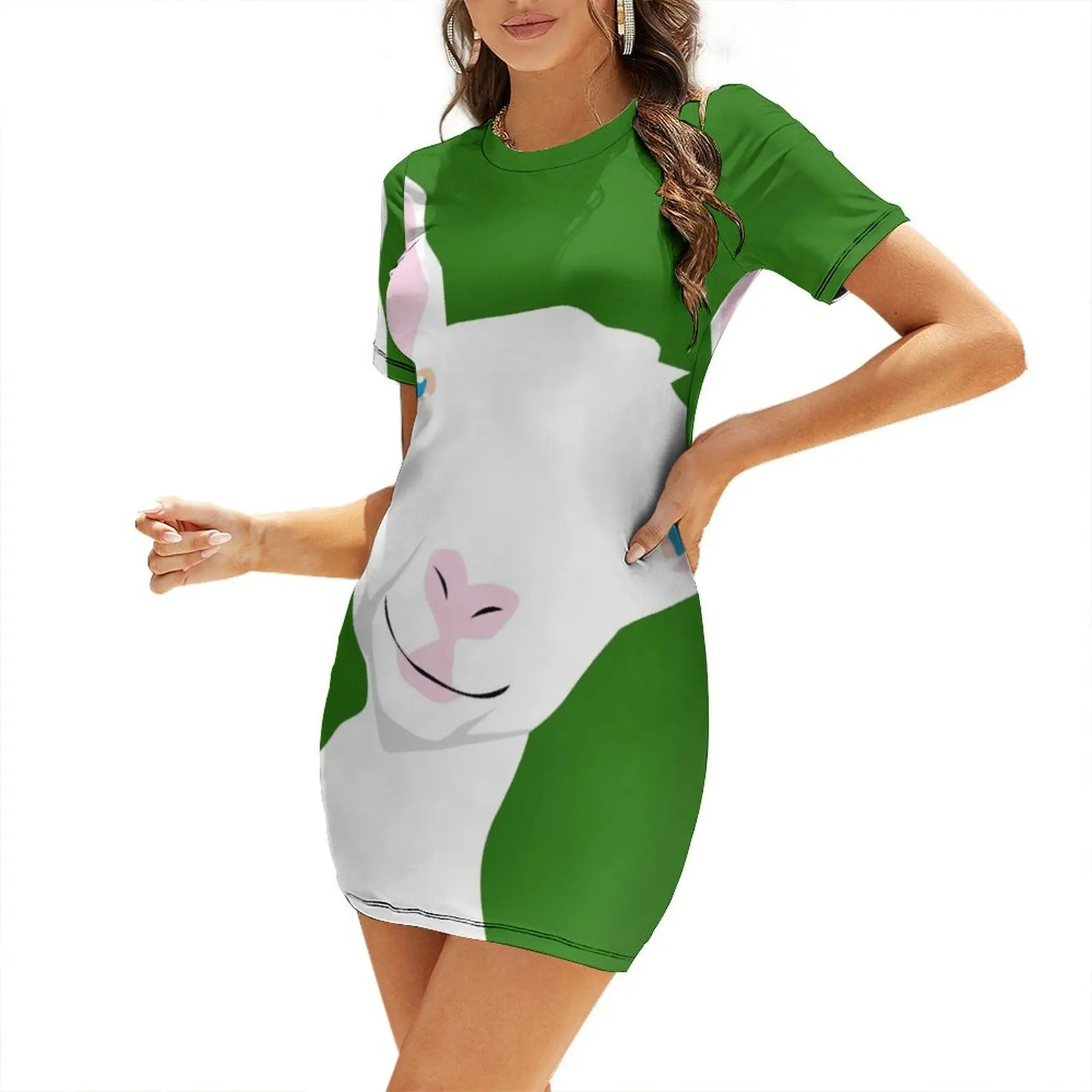 

Goat Short-Sleeved Dress dress summer dresses for womens 2025 womens clothing dress for women