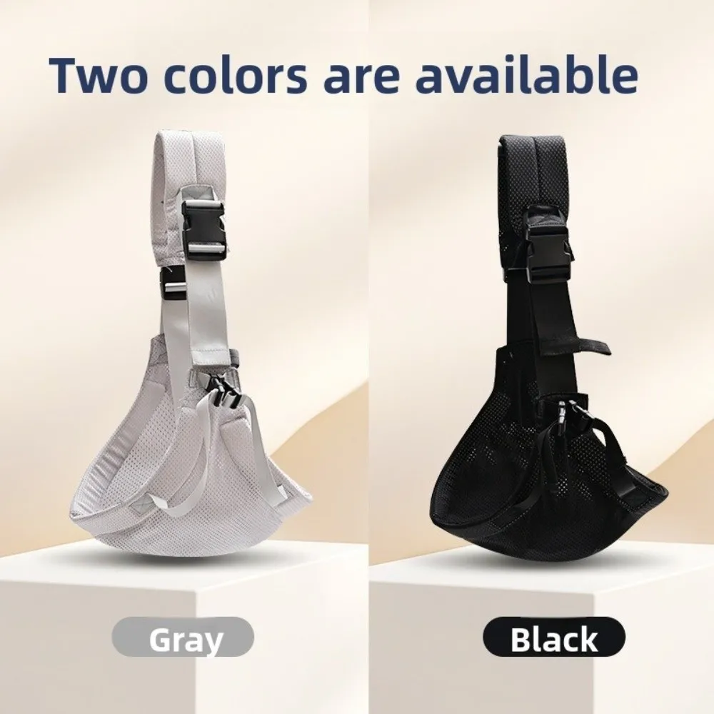 Solid Color Baby Wrap Carrier Adjustable Infant Kangaroo Bag Infant Backpacks Mesh Newborn Front Holding Newborn Sling Wrap view 3