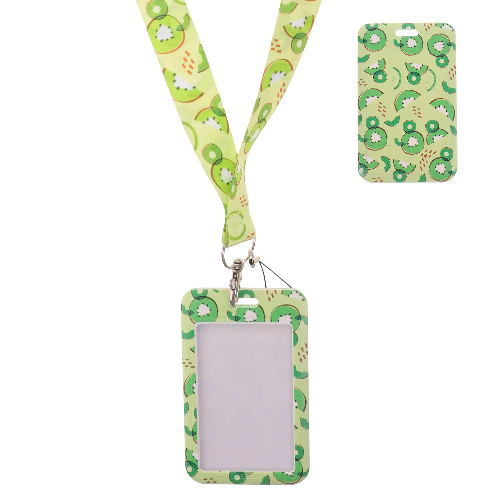 

Fruit Pattern ID Card Holder Badge Case Detachable Lanyard Neck Strap Clear Name Tag Keeper Student Teacher School Office Work