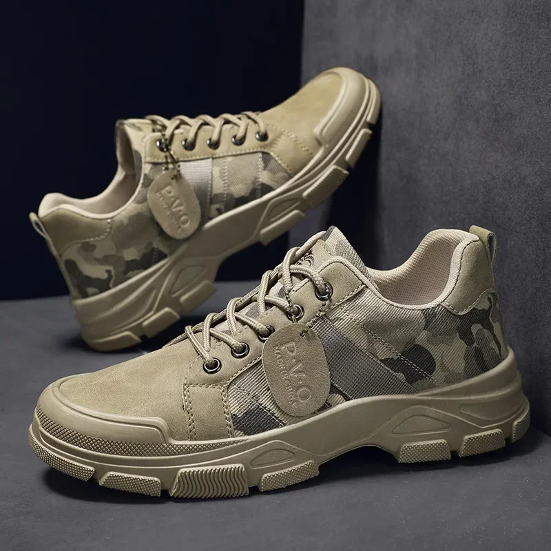 Camouflage sneaker Shoes for Men Canvas Casual Sneakers High Quality Men Shoes Outdoor Platform Desert Man Ankle Bota Masculina