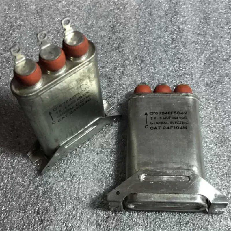 Antique General 2 × 0.5UF 0.47UF600V copper shell gallbladder coupling oil immersed infinite capacitor