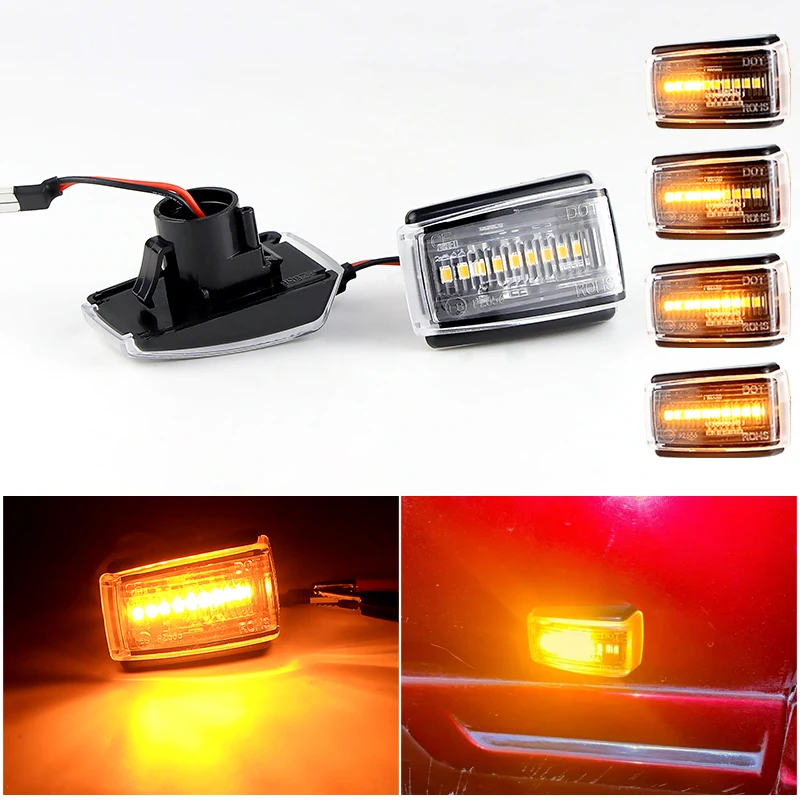 

2Pcs Dynamic LED Side Marker Blinker Turn Signal Light For Volvo V40 V70 S40 850 240 740 C70 940 S70 S90 960 OEM 9178885 9190169
