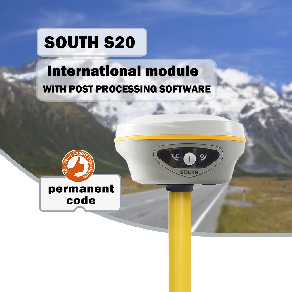 SOUTH S20 Professional GNSS RTK 1698 Channels Ultra High Accuracy Handheld RTK GPS With Dual Camera RTK