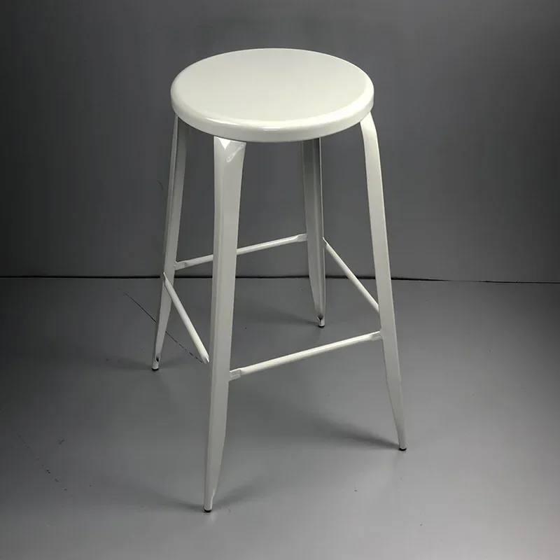 Modern style wrought iron bar chair Hotel restaurant Clear bar high stool