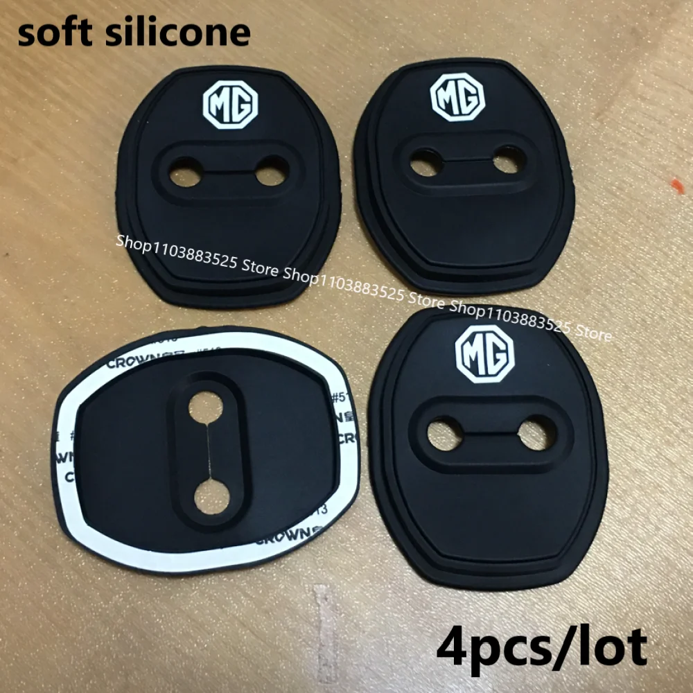 

4pcs Car Door Lock Buckle Silicone Protective Shell Sticker for MG Cyberster ES5 ONE GT GS ZS HS MG3 MG4 MG5 MG6 MG7 EZS 3SW