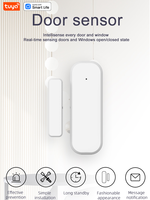 Tuya Zigbee Door Window Sensor Open Close Detector wifi Smart Home Security Alarm Door Sensor work with Tuya/Smart Life App