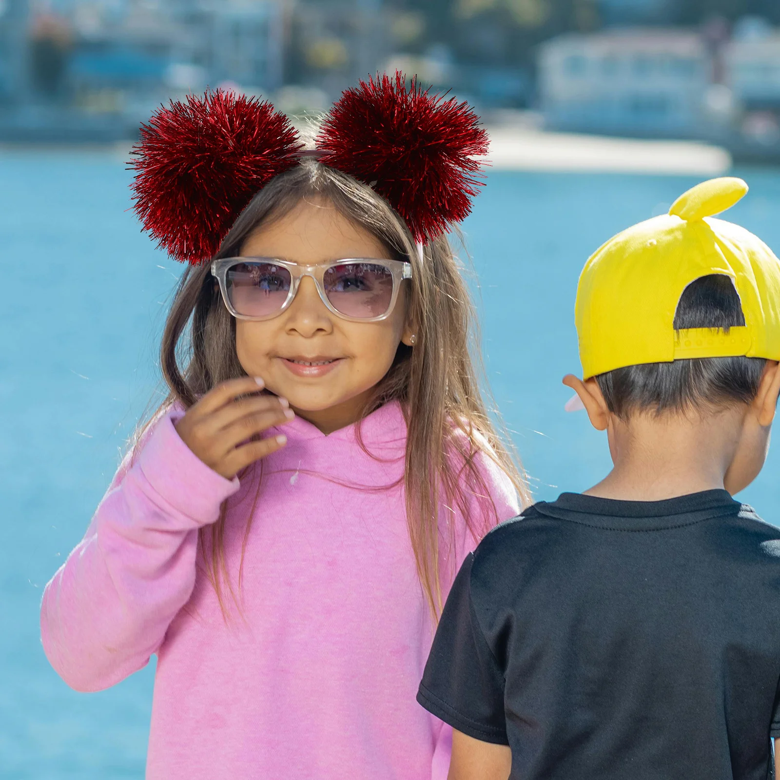 ที่คาดผมฟอยล์ประกายวิบวับ พู่ห้อยระยิบระยับ ลูกบอลดิสโก้ สำหรับงานปาร์ตี้เด็ก ชุดฮาโลวีน ที่คาดผมวิบวับสำหรับเด็กผู้หญิงตัวเล็ก