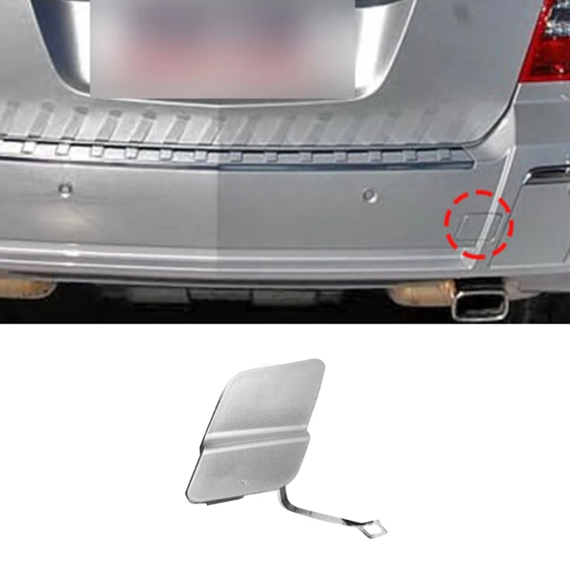 2048853223 Towing Cap Rear Bumper Tow Hook Cover For Mercedes GLK X204 GLK300 GLK350 2008-2012 Silver