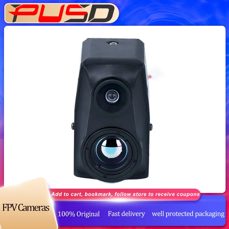 

Новый модуль двойной термокамеры FPV 640x512, высокое разрешение 256x192, 384x288, для дрона FPV днем и ночью