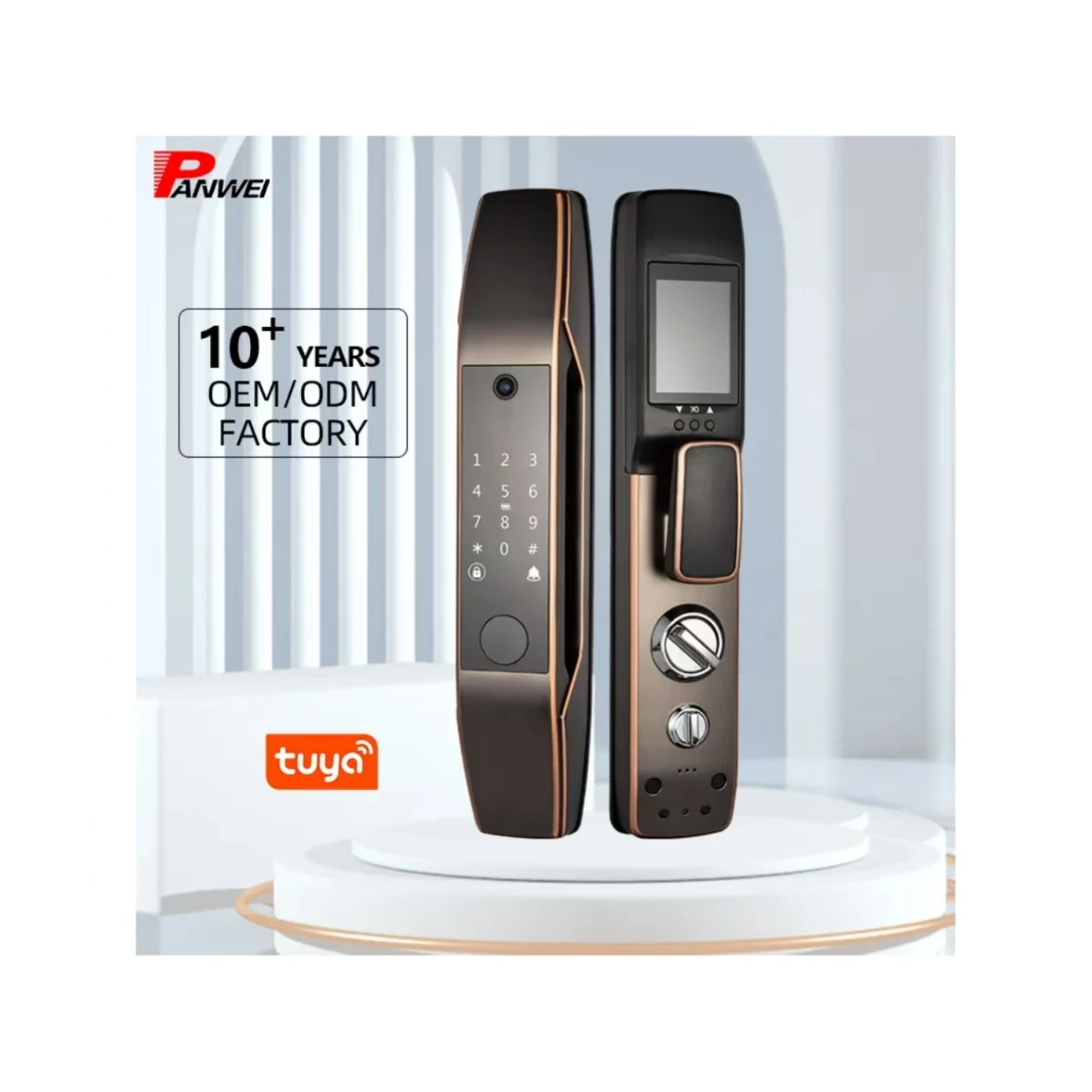 001 Automatic Face Recognition Door Lock Fingerprint Digital Intelligent Tuya Smart Home Biometric Lock