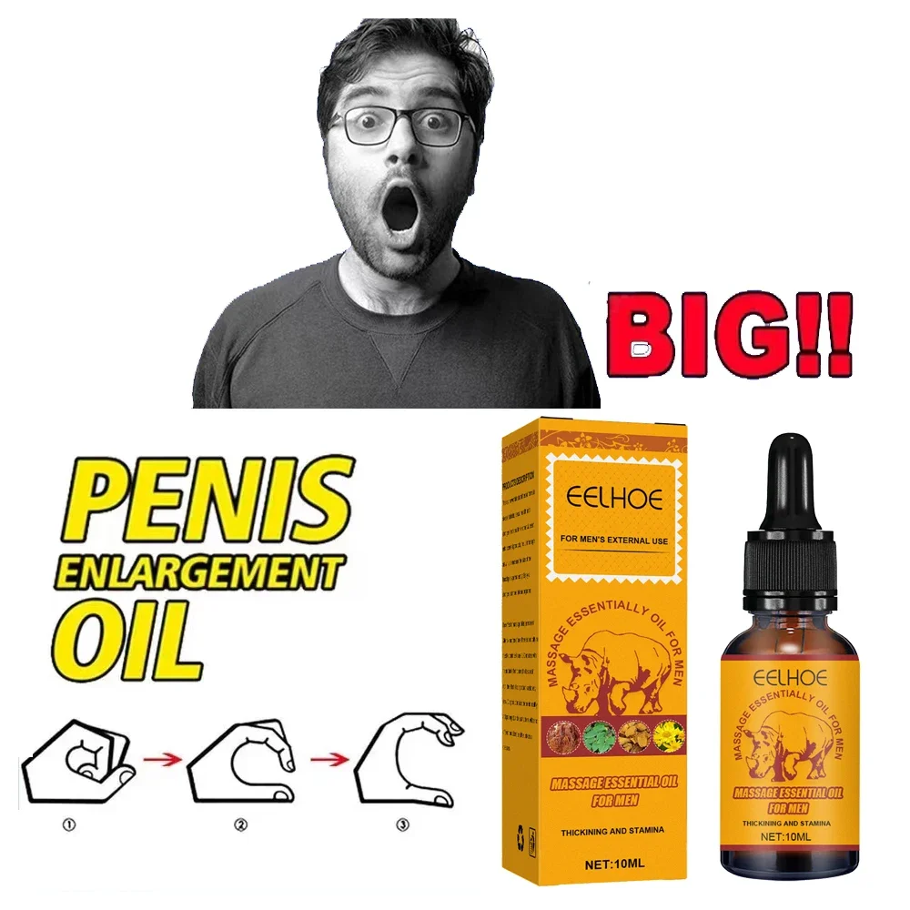 Permanent Penis Growth Enlargment Thickening Oil Enlarge For Men Big Dick Cock Erection Enhancer Gel No Side Effects Massage Oil