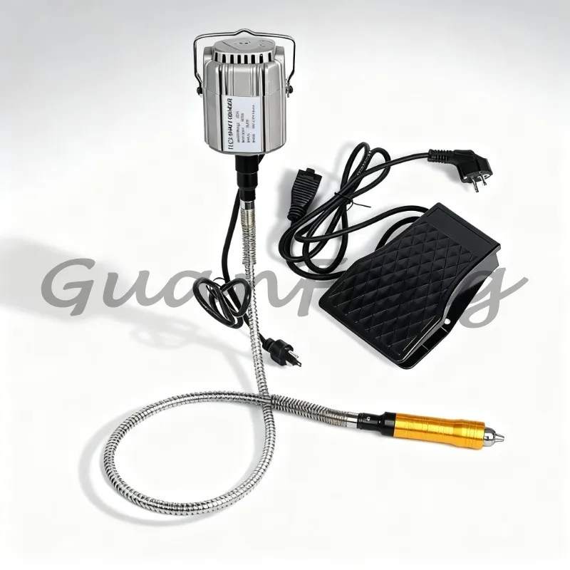 Hanging Flex‑Shaft Electric Grinding Mill Kit Stepless‑Speed Jewelry Stone Wood Polishing Pen Tool Set