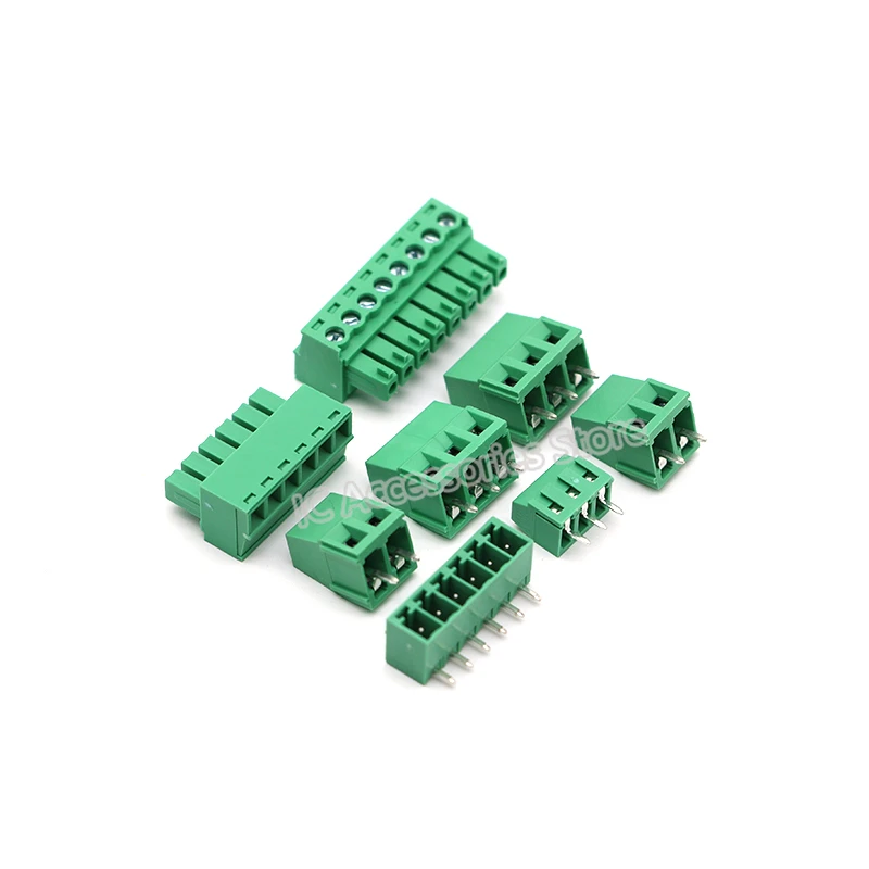 10PCS Terminal block KF128 3.81/5.0/5.08 MM terminal green splicable screw terminal