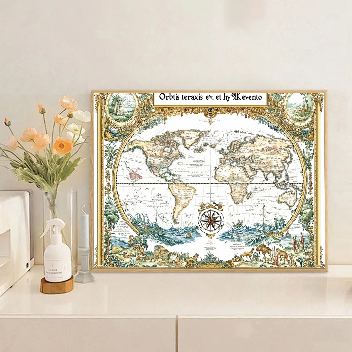 1 قطعة 30X40 سنتيمتر/11.8X15.7 بوصة ، خريطة ، 11CT/14CT مطبوعة عبر الابره لتقوم بها بنفسك عدة ، الكبار المبتدئين استرخاء عبر الابره طقم تطريز