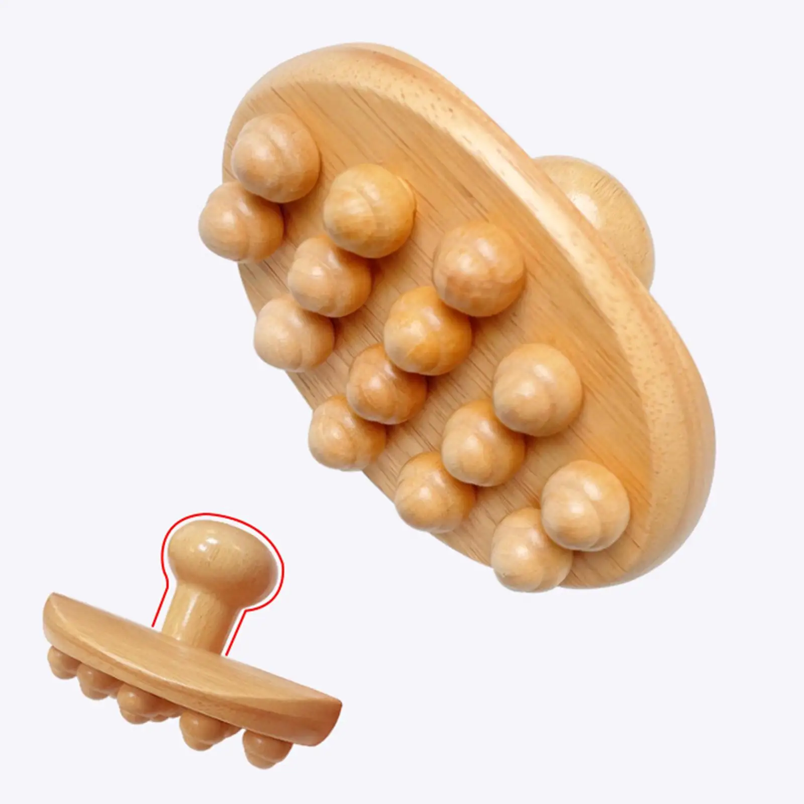 

Wooden Massage Body Brush Massage Tool Manual Muscle Relaxation Guasha Scraping Brush for Waist Full Body Legs Muscle Relax Neck