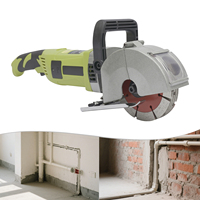 4000W Electric Wall Groove Cutter Wall Slotting Machine 220V Ground Dark Line Slotter Machine with 5 Saw Blades 1 Toolbox