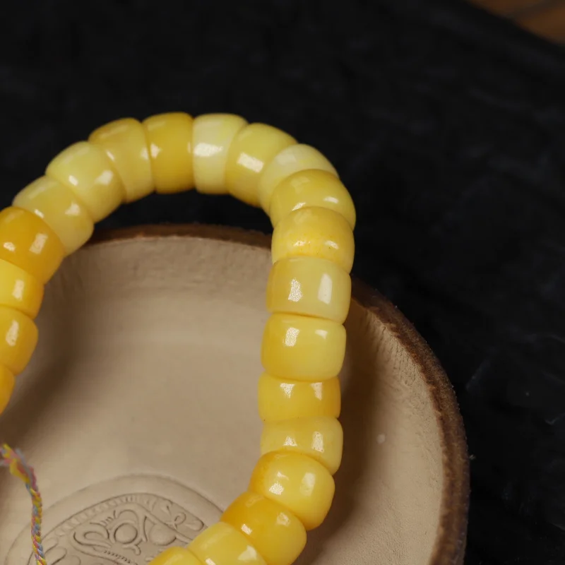 New Bone Large Intestine Handheld Semi-Finished Single Ring Bracelet Crafts Men and Women Same Style Jadified