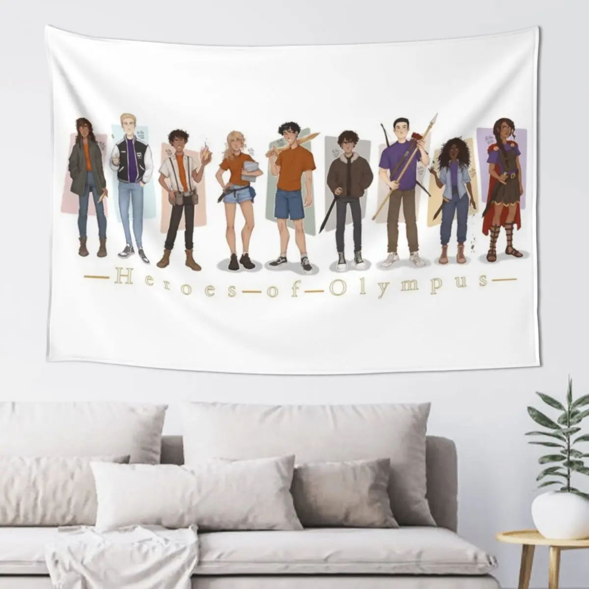 Heroes of Olympus Tapestry Decoration Home House Decor Aesthetic Room Decor Korean Room Decoration Aesthetic Tapestry