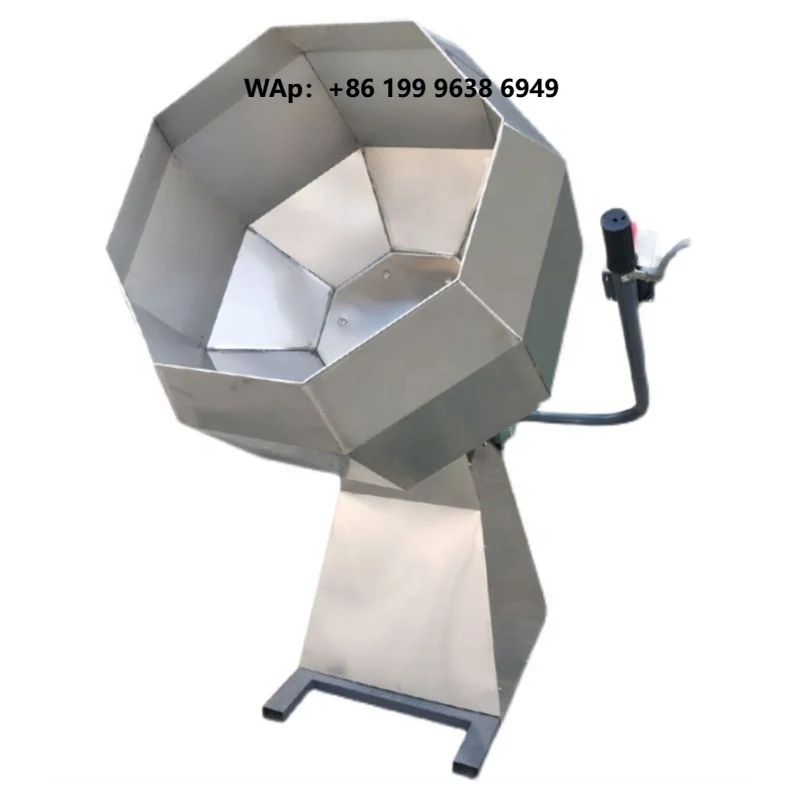 Industrial Grade Stainless Steel Food Mixer Octagonal Tumbling Drum Blender Food Seasoning Mixer French Fries Seasoning Machine