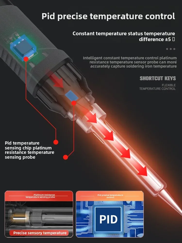 220V Mini Electric Soldering Iron Set with Welding Torch for Precise and Efficient Repairs at Home and Work