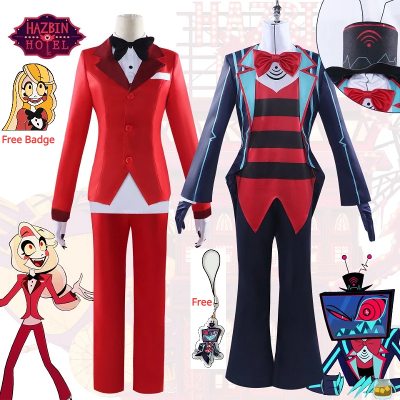 

Anime Cosplay Costume Hotel Vox Charlie Morningstar Cos Outfits Children's Day Stage Performance Halloween Carnival Party