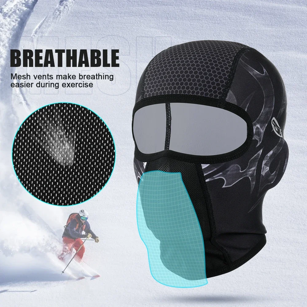 Winter Thermal Balaclava Cap Windproof Full Face Mask Cold Weather Neck Warmer Fleece Ski Scarf Helmet Liner Beanies Men Women