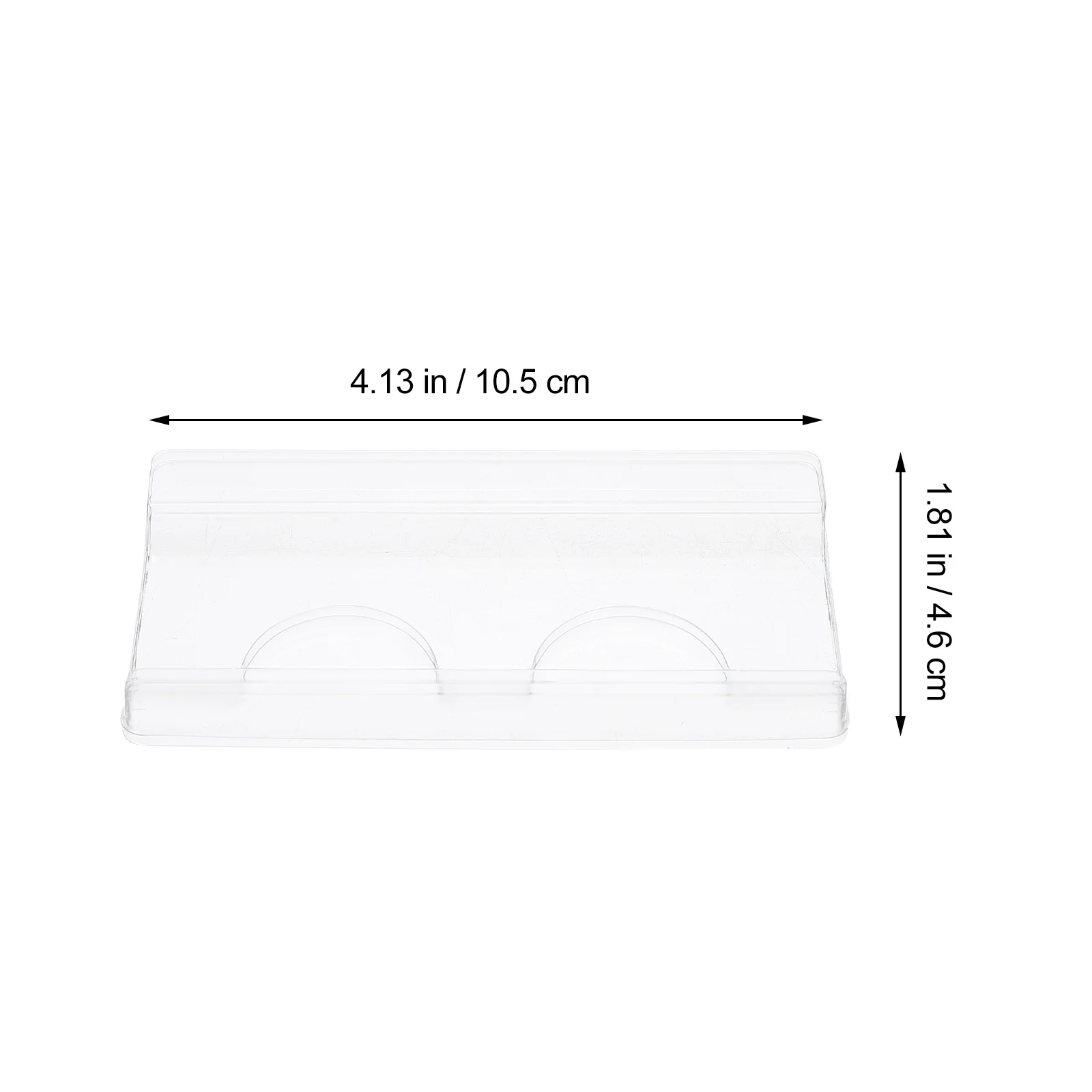 100Pcs Transparent Eyelash Storage Trays Economic False Lashes Organizer Holders Eyelash Storage Tray Fashion Lash Tray