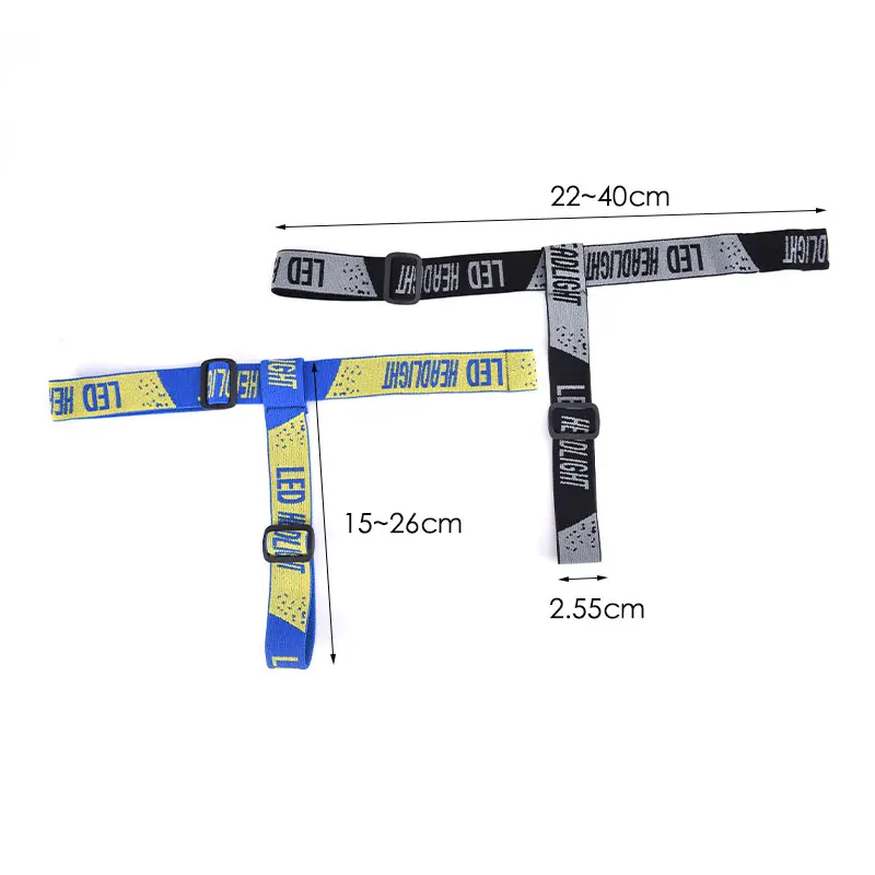Universal Headlight Headband Adjustable Head Belt Strap Elastic Band For LED Flashlight Bicycle Front Light Bike Head Lamp
