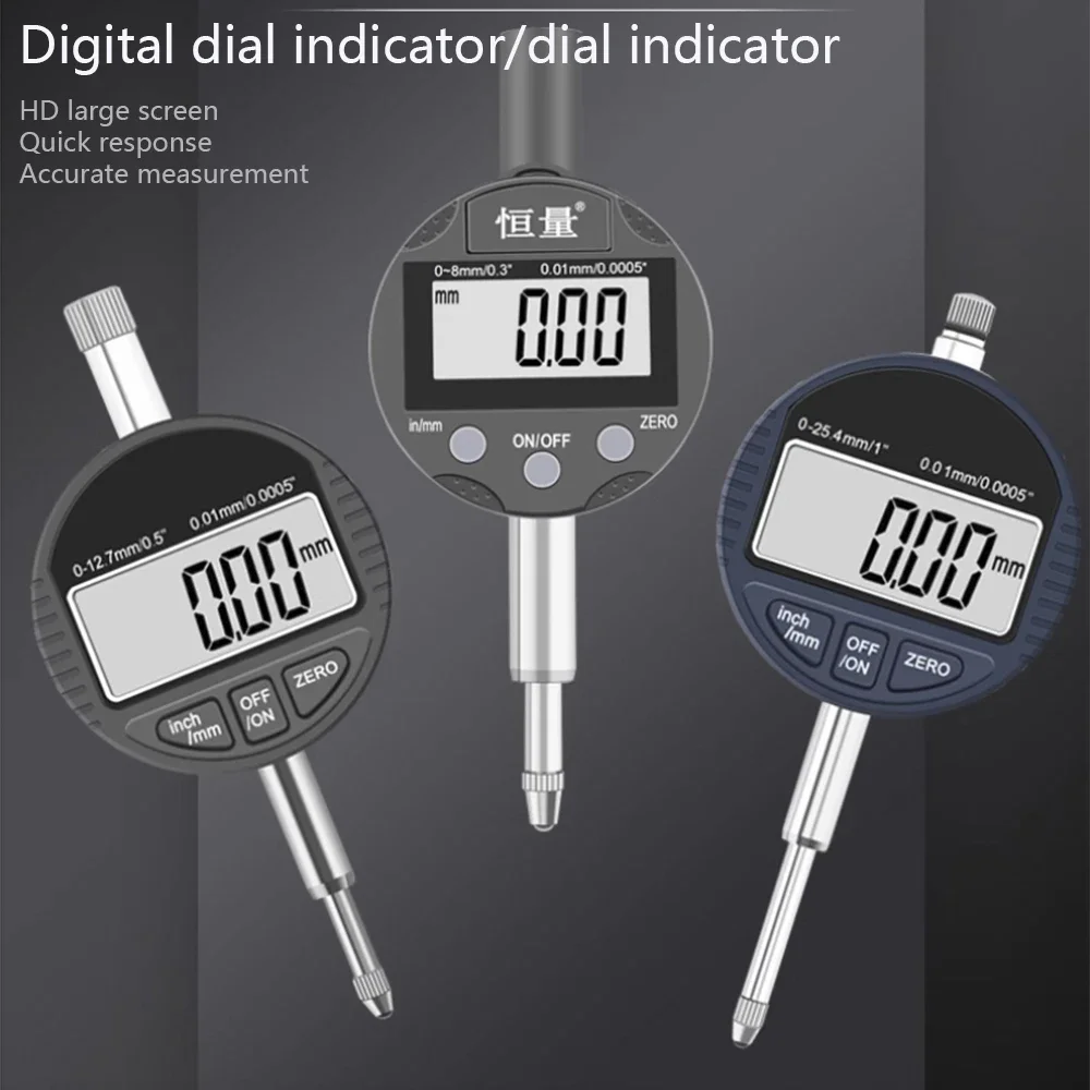 

Digital Dial Indicator0.01 Electronic Indicator Displacement Meter Height Meter Digital Dial Indicator Length Runout Measurement