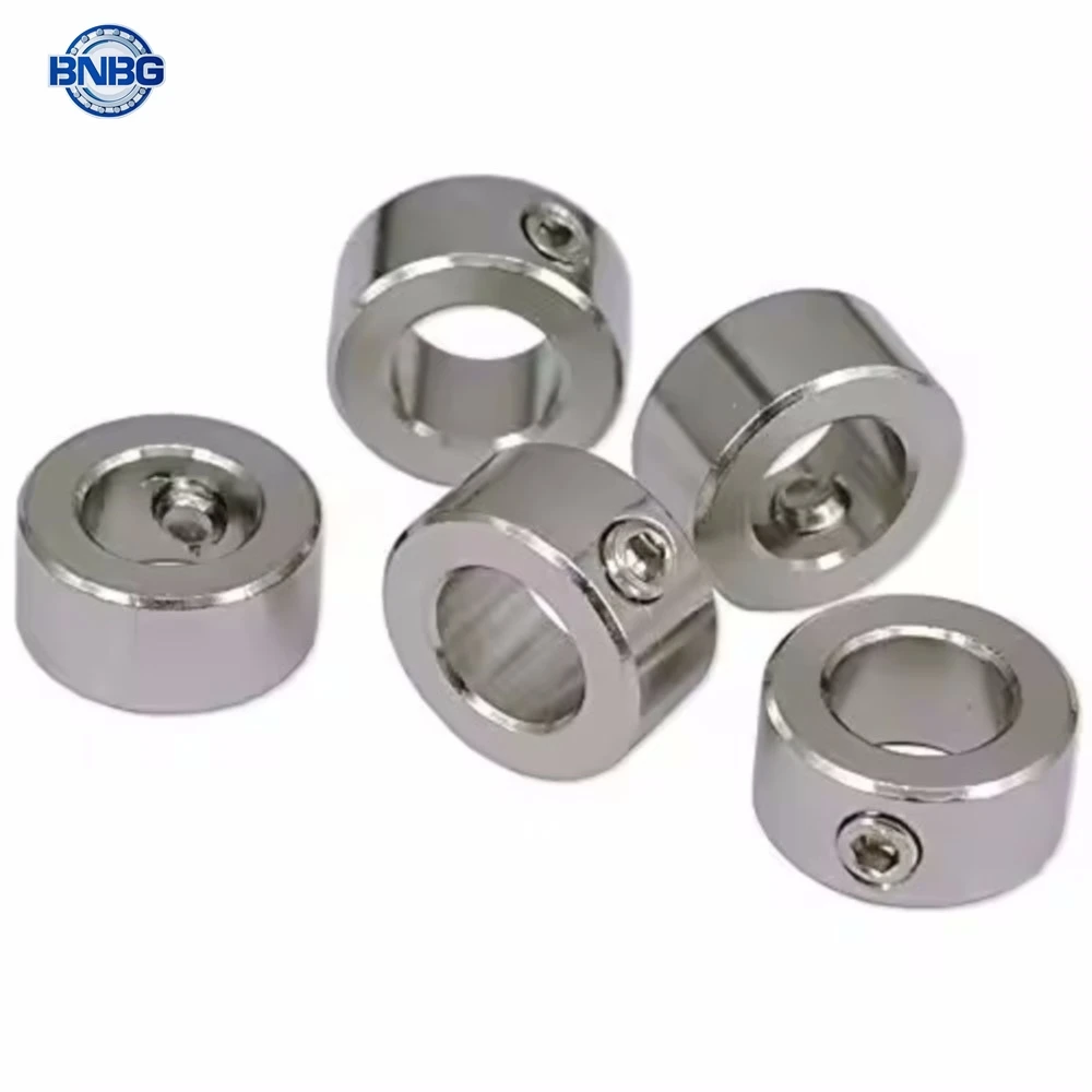 1pcs Carbon Steel Shaft Collars Fixing Ring Screwed Retaining Ring Locating Ring Fastener Throat Clamp Thrust Ring
