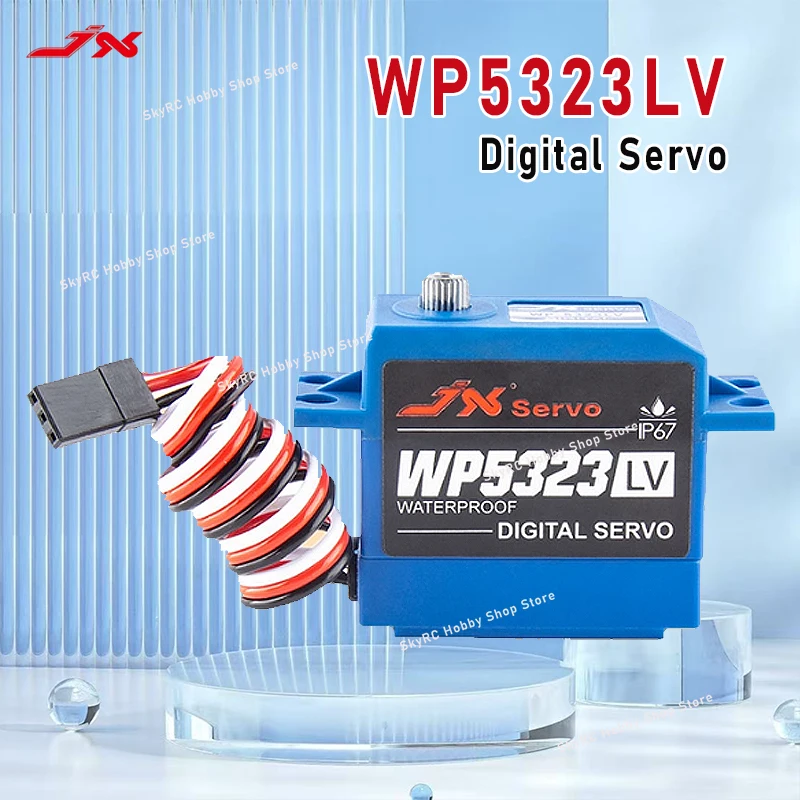 JX سيرفو WP5323LV 23 كجم رقمي مقاوم للماء 6.0 فولت IP67 معيار ميتال جير سيرفو 1/8 1/10 RC محركات السيارات والقوارب #1