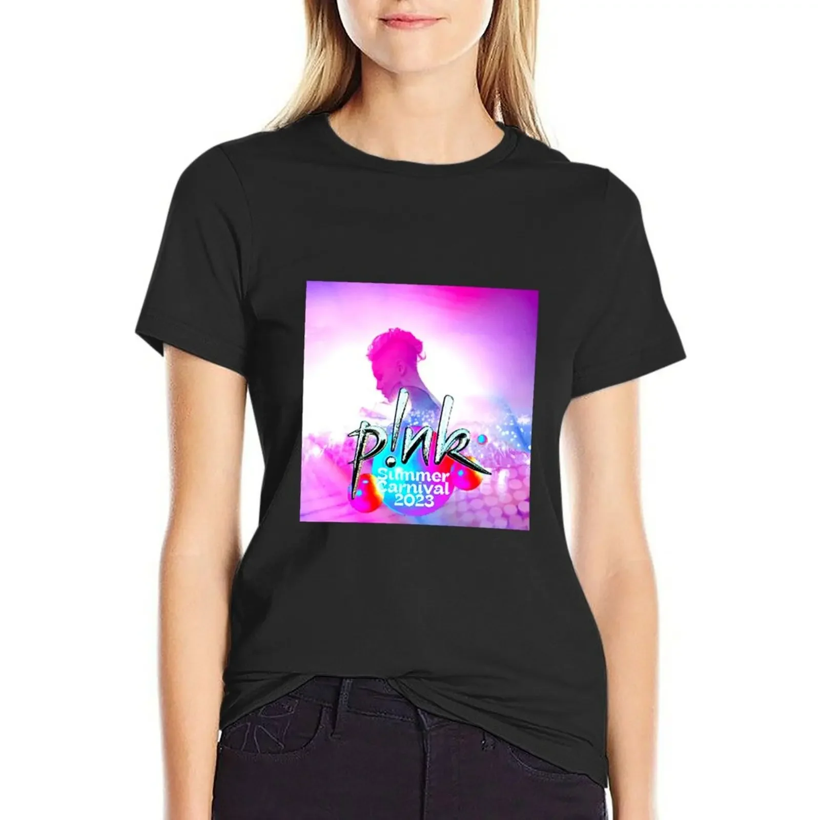 Pink?World?Tour?is the ongoing second worldwide?concert tour T-Shirt Blouse female Aesthetic clothing womans clothing