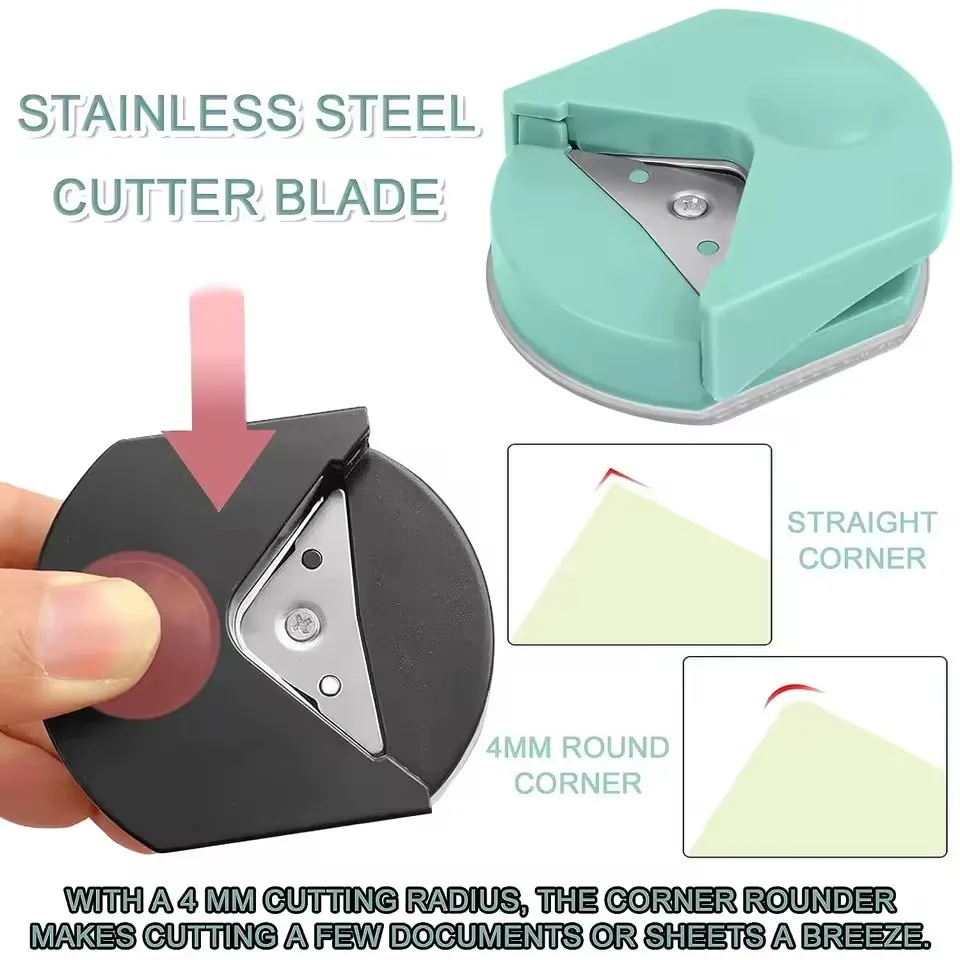 Circle Cutter Button Maker Corner Round Machine Corner Punching Portable Paper Cutter Card Photo Cutting