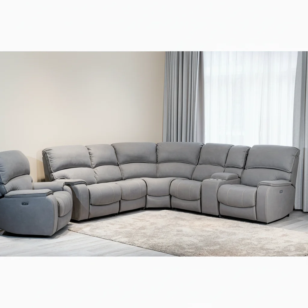 l Shape Sofa Velvet Recliner Fabric Sofa Set Furniture Living Room