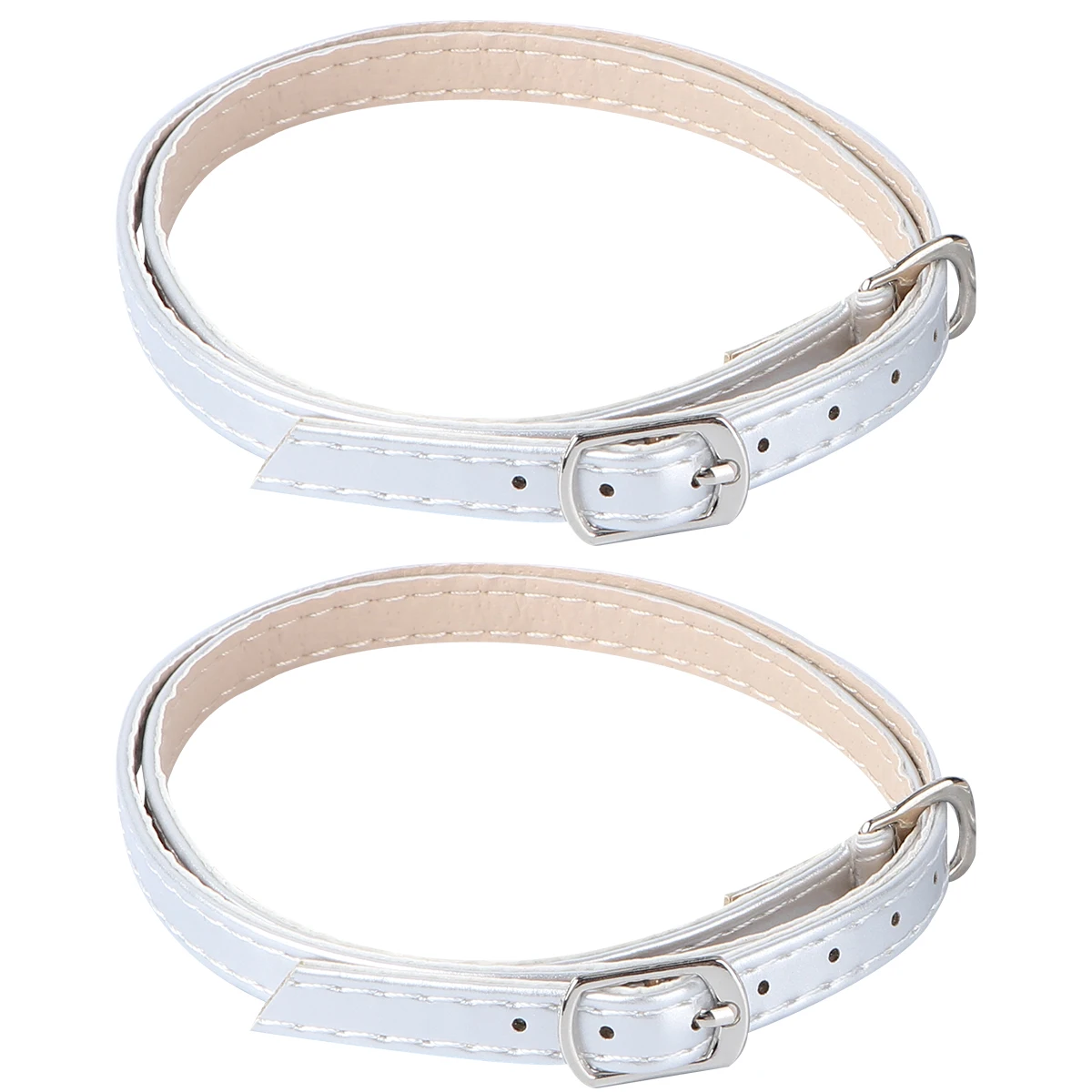 

1Pair Faux High Heel Anti-Drop Shoe Straps Detachable Cross Ankle Shoelace Lightweight Replacement for Women