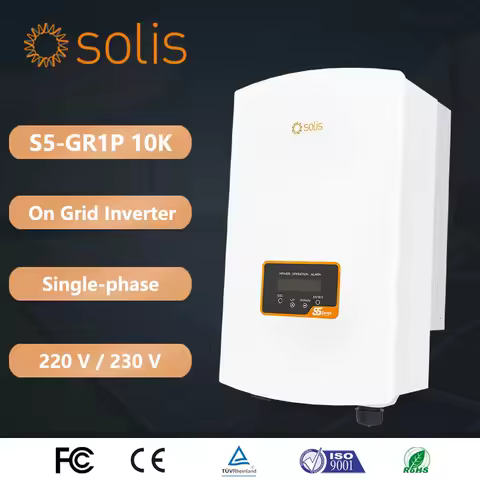 Solis 10kw Single Phase on Grid Inverter S5-GR1P10K 3 MPPT Max. efficiency 98.0% AFCI protection Solar Inverter.