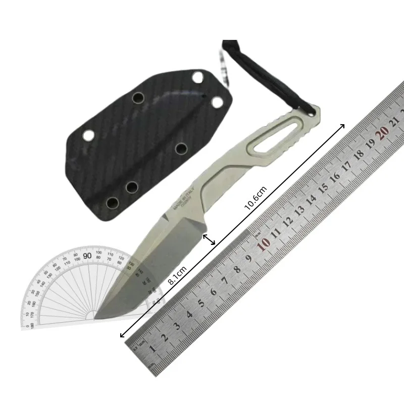 NIEUW RAOT Vast mes met schede N690 stalen mes en handvat, Outdoor EDC Campingmes Jachtmes Survival Tool