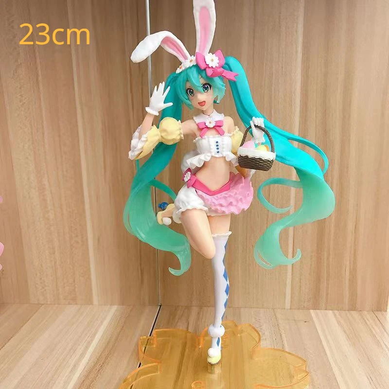 New Anime Miku Cute Kawaii Virtual Singer Miku Manga Statue Figurines Pvc Action Figure 15~25cm