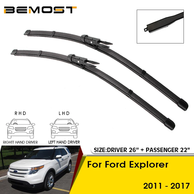 

Car Wiper Blades For Ford Explorer 2011-2017 Windshield Windscreen Front Window Blades 26"+22" Car Accessories