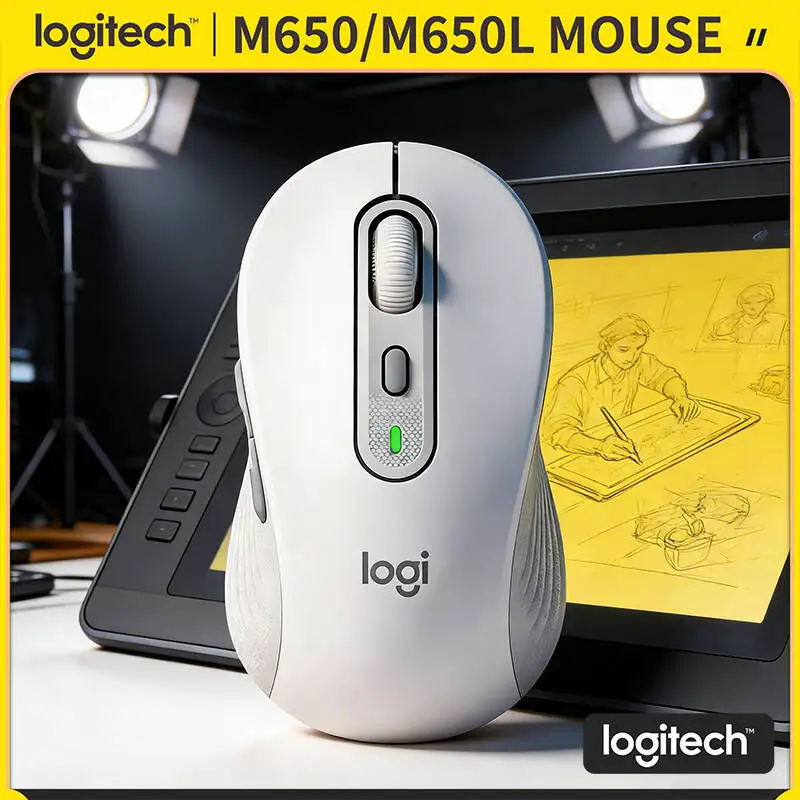 

Беспроводная мышь Logitech M650/M650L Signature — эргономичная, 5 программируемых кнопок, дальность действия 10 метров, тихий щелчок на 90% геймеров UseTrip
