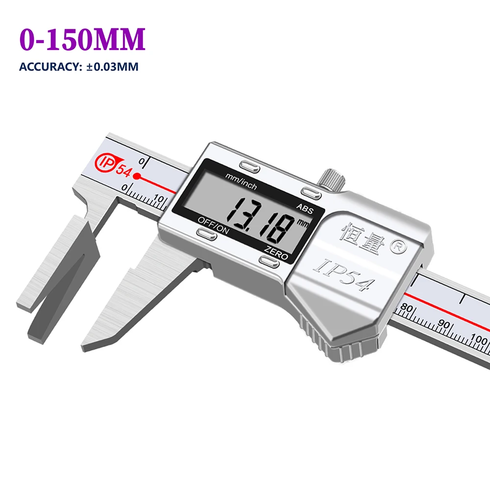 

Metric Imperial Screw Head Thickness Measurement Electronic Digital Display Caliper 0-150mm Accuracy 0.03mm Measuring Instrument