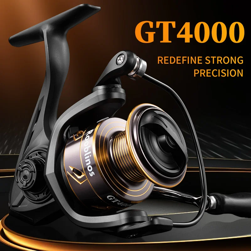 بكرة دوارة GT 2000-7000 6 + 1BB 5.2:1 بكرة سبيكة مضادة للسحب السلس للمياه العذبة/المياه المالحة