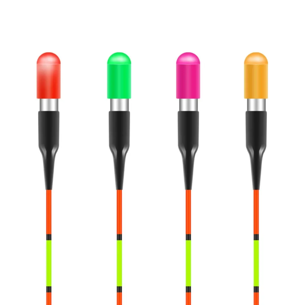 

2 Set LED Electronic Light Luminous Fishing Floats Luminous Green/Red Glow Stick Drifting Tail LED Electronic Waterproof